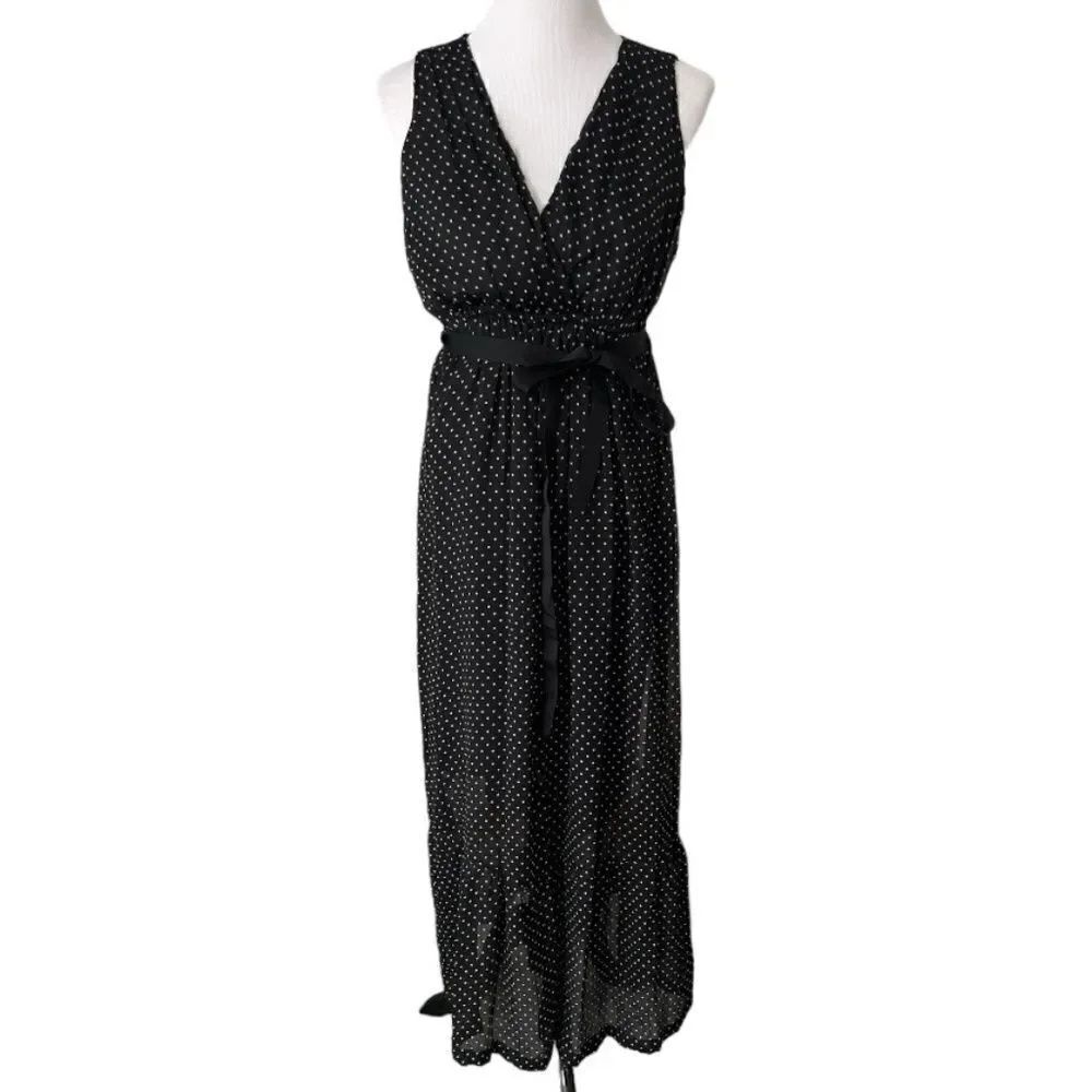 Motherhood Maternity Polka Maxi Dot Dress size M
